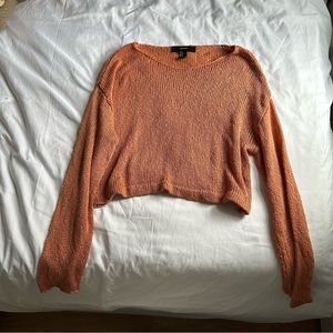 Forever 21 cropped scoop neck sweater